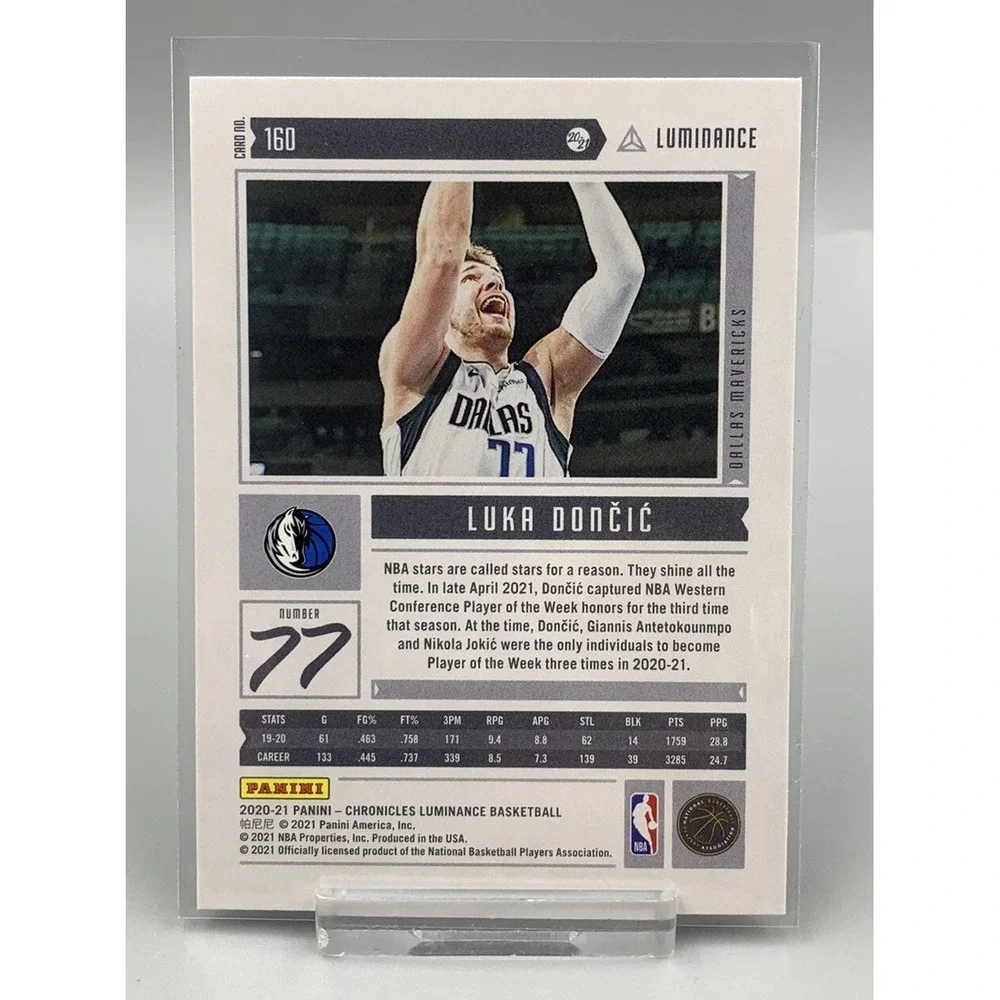Luka‎ Doncic Luminance 2021 #160 Dallas Mavericks